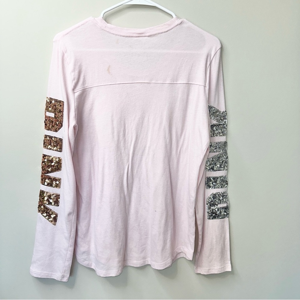 VS PINK Long Sleeve Bling Tee! - Picture 7 of 7